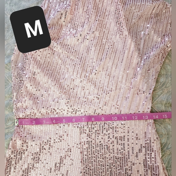 Sequin one shoulder women jumpsuit - Picture 4 of 7